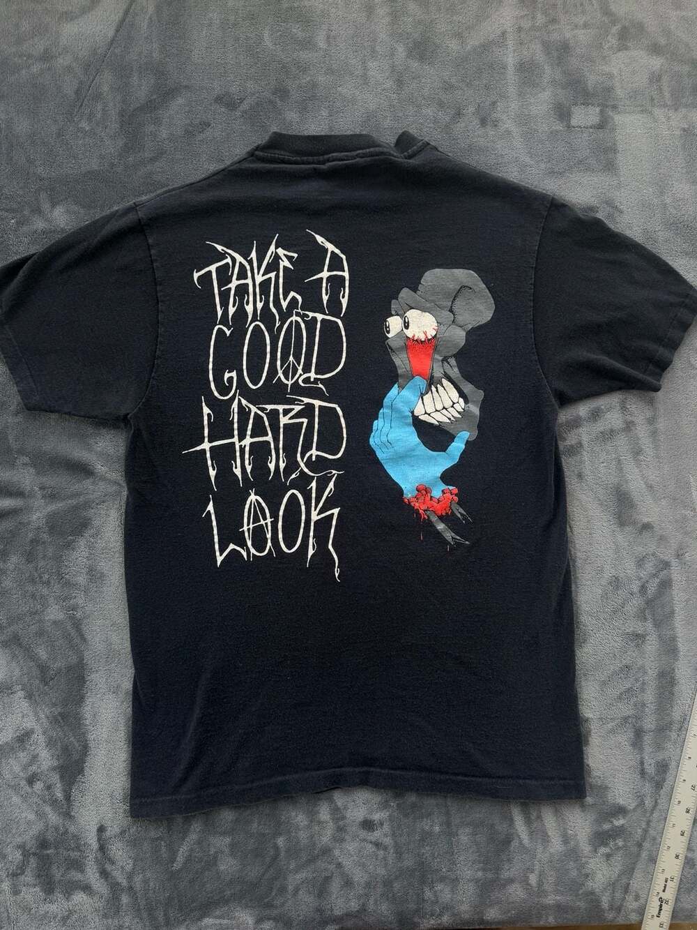 Vintage 90s Bad Boy Club Take A Good Hard Look Graphic Single Stitch T-Shirt